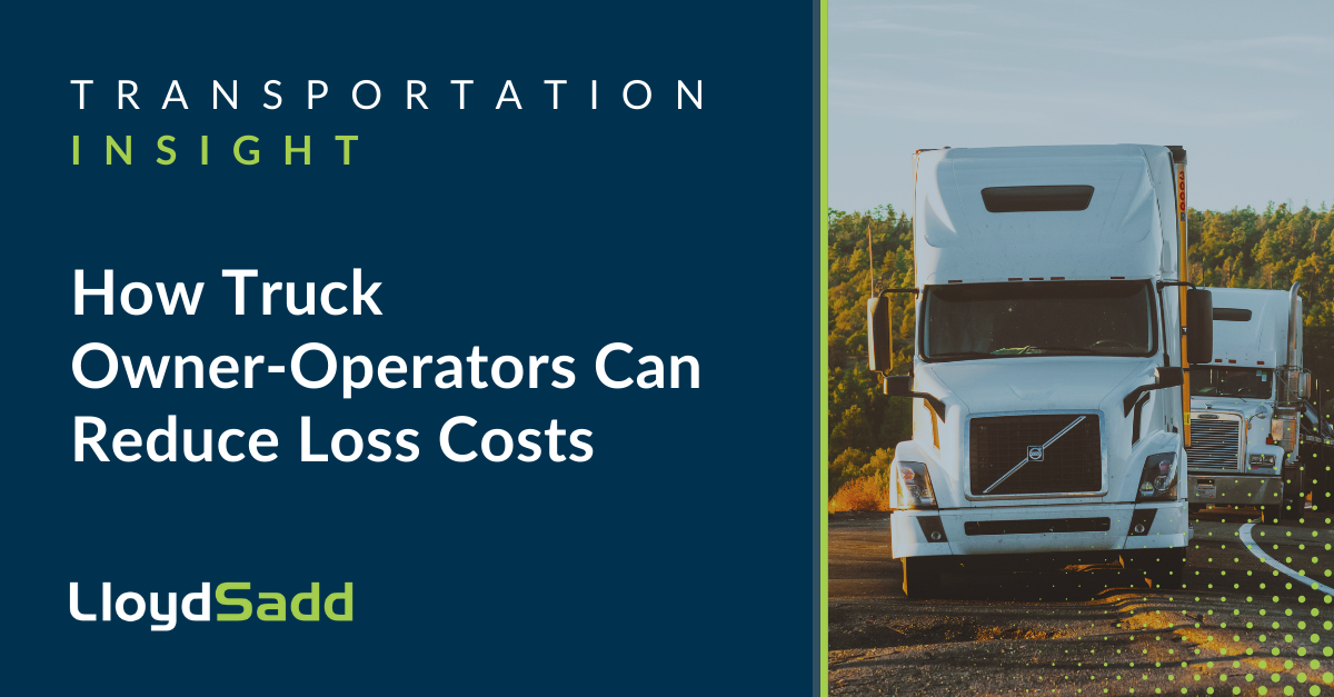 How Truck Owner-Operators Can Reduce Loss Costs | Navacord ( Formerly ...