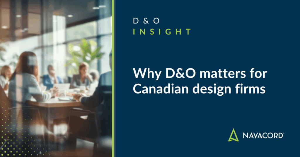Why D&O matters for Canadian design firms - a picture of people seated around a table in board room