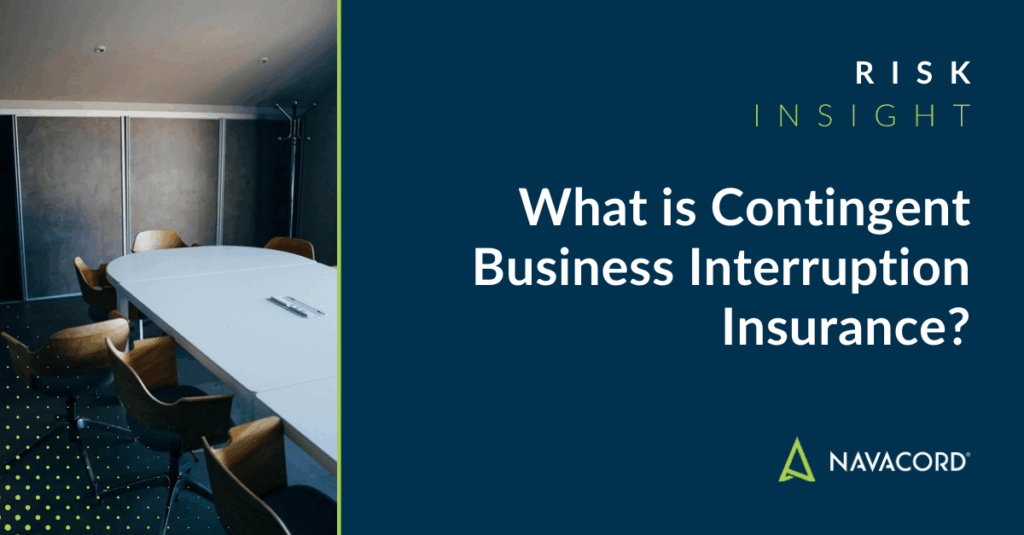 what is contingent Business Interruption Insurance - photo of an empty table